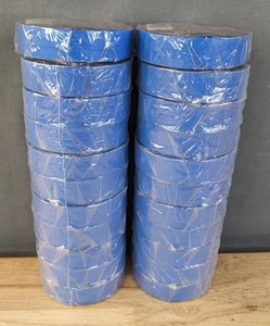 lot 144 image: 22 Brand New 3M Temflex Vinyl Electrical Tape Rolls Blue K