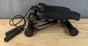 lot 141 image: New Sportsroyals Stair Stepper for Exercises-TwistMini Stepper with Resistance Bands and 330lbs Weight Capacity $52.99 Retail B