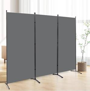 lot 652 image: Brand New CHOSENM 6 Ft 3 Panel Metal Frame Fabric Wall Room Divider $56.99 Retail B