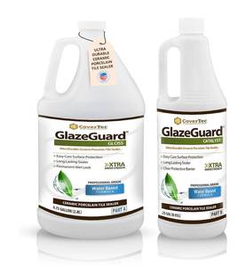 lot 110 image: New GlazeGuard Gloss FloorWall Sealer for Ceramic, Porcelain, Stone Tile Surfaces $183.25 Retail B