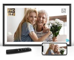 lot 66 image: New Large Digital Picture Frame 15.6 Inch 32GB $129.99 Retails B