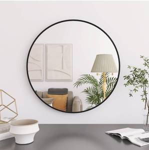 lot 115 image: Brand New Kacalujia 20 Inch Round Black Mirror B