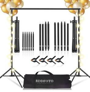 lot 106 image: Brand New BDDFOTO Upgraded Photo Backdrop Stand 6.5x6.5ft B