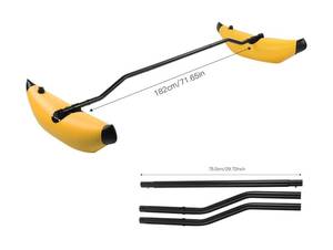 lot 73 image: Vvikizy Inflatable Kayak Stabilizer PVC Canoe Outrigger Kit $92.79 Retail B