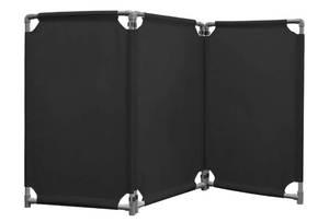 lot 159 image: New 3 Panels Safety Barricade 5.8FT Foldable Security Sign Barrier Gate B