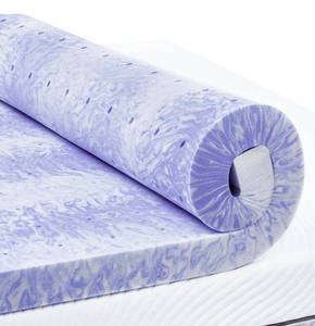 lot 120 image: Brand New PERLECARE 3 Inch Queen Memory Foam Mattress Topper for Pressure Relief, Cooling Gel Infusion, CertiPUR-US Certified Purple, PCMTQ34PU Z