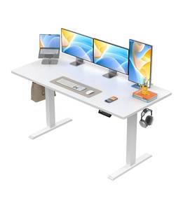 lot 38B image: Brand New ErGear Electric Standing Desk, 55 x 28 inch White $199.99 Retail Z