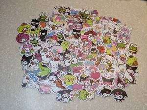 lot 411 image: 100 Total Brand New Sanrio Hello Kitty Stickers P
