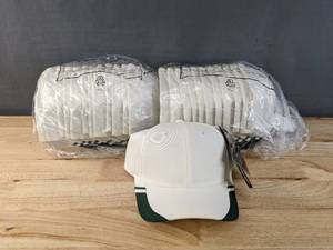 lot 117B image: 24 Brand New Yupoong Flexfit WhiteSpruce Size SM A