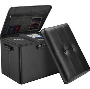 lot 199 image: Brand New DocSafe Storage Ottoman with Lock B