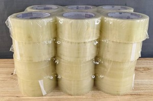 lot 173 image: 24 Brand New Intertape Clear Packing Tape Rolls 1.88 x 109.3 Yards K