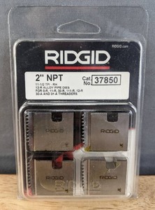 lot 25B image: Brand New Ridgid 37850 12-R Alloy Right Hand Pipe Threading Die, 2 NPT $75 Retail K