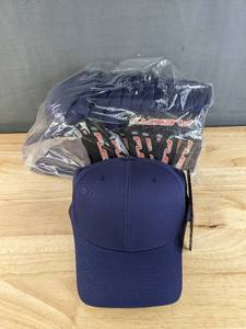lot 31D image: 144 Brand New Yupoong Navy Flexfit Hats Size LXL A