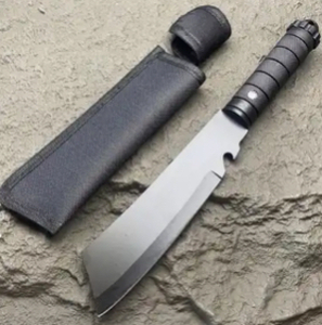 lot 31C image: Brand New 6 Compact Outdoor Survival Straight Knife with Sheath N