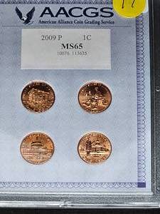 lot 17 image: 2009 P Pennies MS65