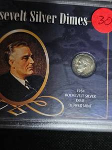 lot 30 image: 1964 Roosevelt 64 Dimes P, D