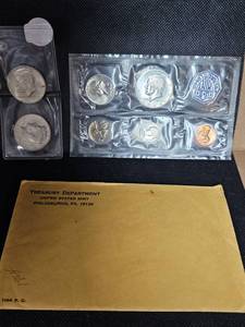 lot 31 image: 2020 Kennedy P,D BU and 1964 Treasury Set