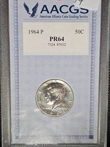 lot 109 image: 1964 P, Proof, Kennedy, PR64