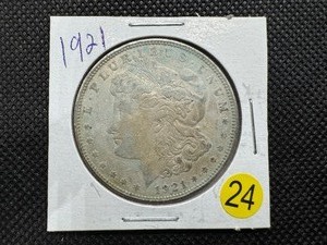 lot 24 image: 1921 Morgan Silver Dollar