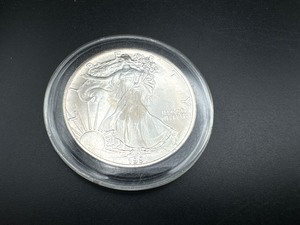lot 33 image: 1991 1 Oz. Silver American Eagle BU