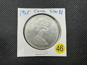 lot 46 image: 1965 Canadian Silver Dollar
