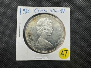 lot 47 image: 1966 Canadian Silver Dollar