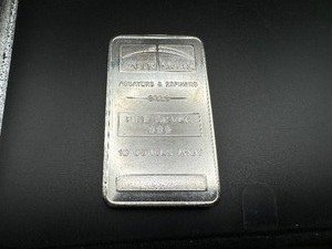 lot 76 image: NTR Metals 10 Oz. .999 Silver Bar
