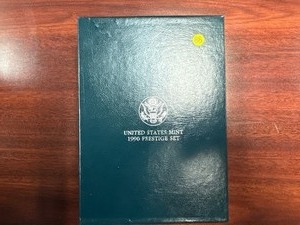 lot 88 image: 1990 U.S. Mint Silver Prestige Proof Set in Original Mint Package - PCGS Price Guide is $35.00