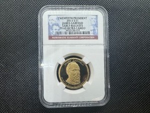 lot 95 image: 2011 S One Dollar 20th President James Garfield Early Release NGC PF 69 Ultra Cameo
