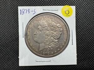 lot 6 image: 1878-S Morgan Silver Dollar
