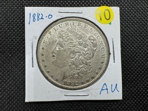 lot 10 image: 1882-O Morgan Siver Dollar AU