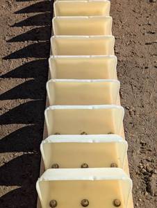 lot 42 image: 25 Ft Conveyor Belt by 12 In Wide with 8 Inch Bins - Aprox - May vary slightly from image