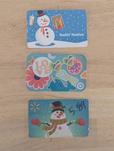 lot 69 image: TargetWalmartMcDonalds Cards - $6.38$5.89$5