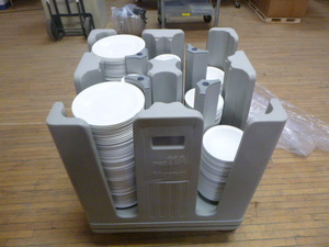 Dish Cart with Dishes