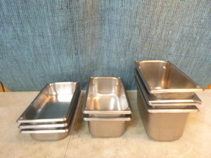 9 Stainless Steam Table Pans