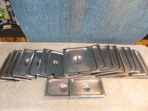 19 Stainless Steam Table Pan Lids