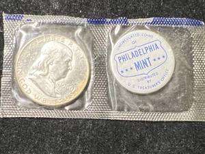 ORIGINAL MINT SET 1960 US FRANKLIN HALF DOLLAR