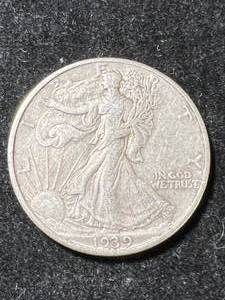 1939 US WALKING LIBERTY HALF DOLLAR