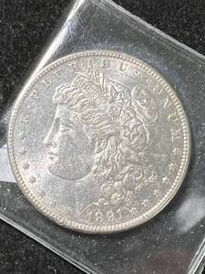 1891-S US MORGAN SILVER DOLLAR UNC