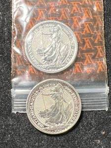 14 OZ .999 FINE SILVER EACH 2025 BRITTANIAS