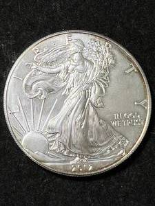2012 AMERICAN SILVER EAGLE 1 TROY OZ .999 FINE SILVER