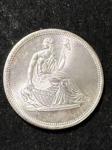 1 TROY OZ .999 FINE SILVER SEATED LIBERTY ROUND