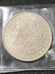 1896 US MORGAN SILVER DOLLAR