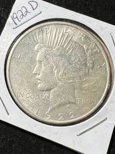 1922-D US PEACE SILVER DOLLAR
