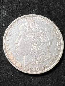 1898 US MORGAN SILVER DOLLAR