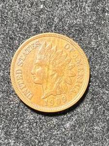 1909 US INDIAN HEAD CENT XF
