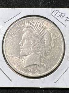 1922 US PEACE SILVER DOLLAR
