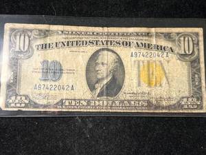 1934A US $10 SILVER CERTIFICATE