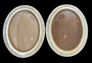 lot 75 image: Two Vintage Convex Glass Frames