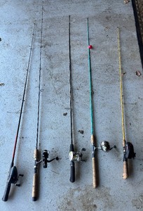 lot 92 image: Fishing Rods and Reels by Eagle Claw, Scorpio, Synergy, Bass Pro Shop, Abu Garcia and More